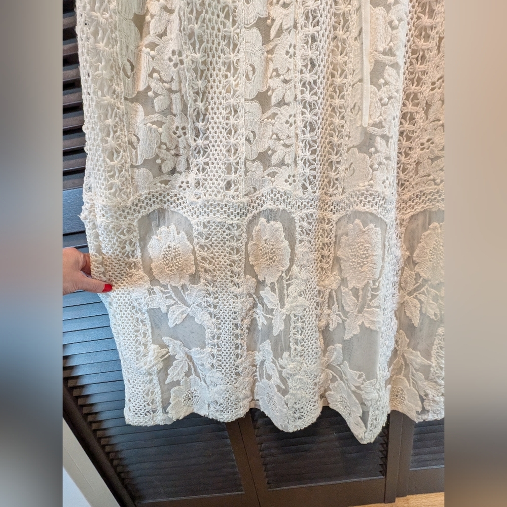 ✨RARE✨ NWOT Free People Vintage Lace Maxi Dress - Picture 4 of 16